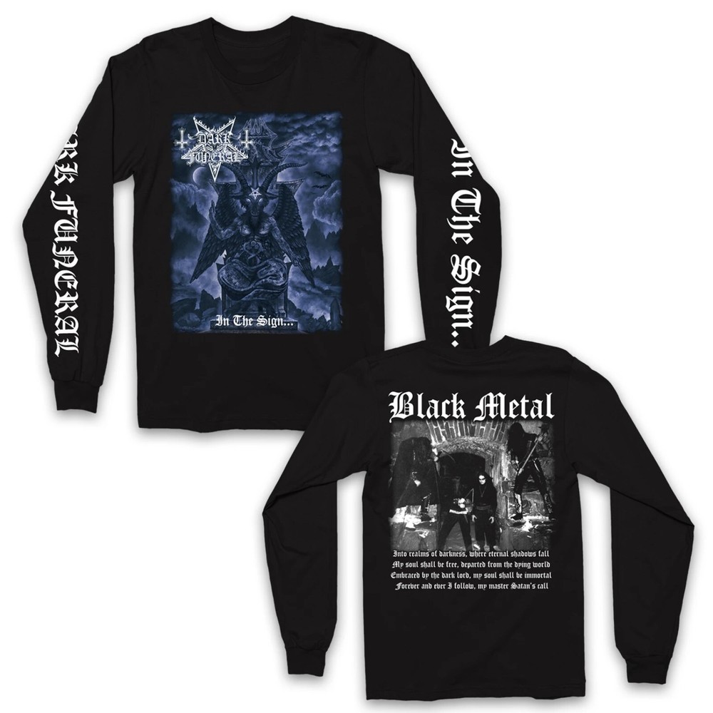 DARK FUNERAL cd cvr IN THE SIGN... Baphomet Official LONG SLEEVE SHIRT XL new