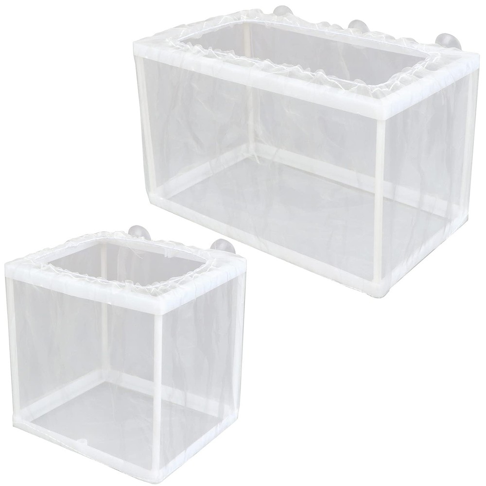 Aquarium Fish Tank Guppy Breeding Breeder Baby/Fry Net Trap Box Separation Net