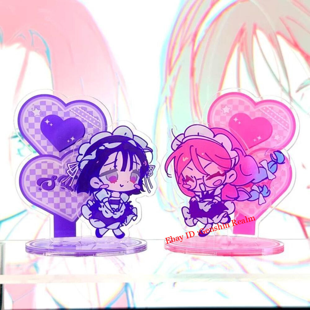 2Pcs/Set Anime Alien Stage Mizi/Sua Acrylic Desktop Stand Figure Collection Gift