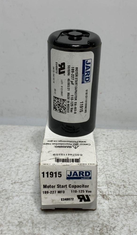 Mars 11915 Motor Start Capacitor 189-227MFD 110/125V