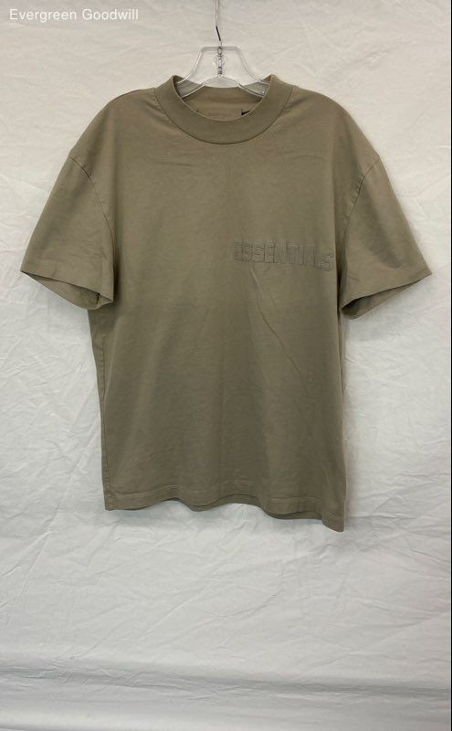 Essentials Fear Of God Men's Gray Short Sleeve Crew Neck Pullover T-Shirt Size S