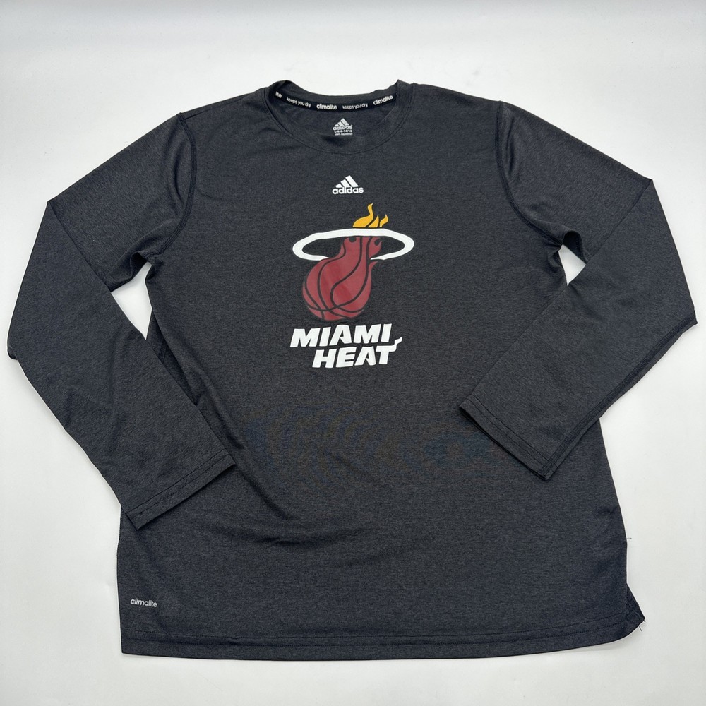 Adidas Keeps You Dry Climalite Long Sleeve T-Shirt Youth Boys L Dark Gray.#29239