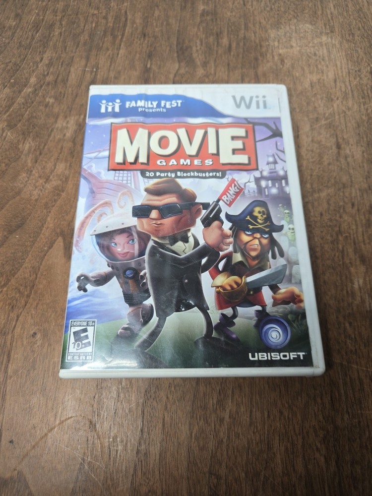 Family Fun Fest Presents Movie Games - Nintendo Wii, Untested