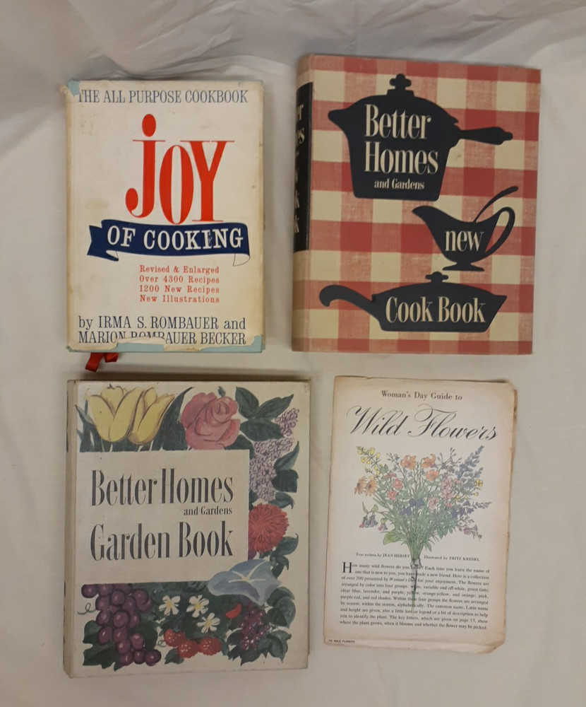 Vintage LOT 3 COOKBOOKS+ Joy of Cooking, Better Homes, Garden Book