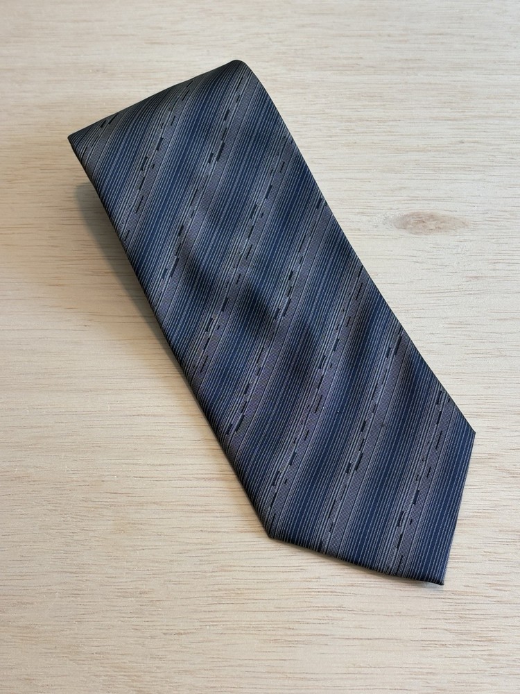 GIORGIO ARMANI Brown Silk Men’s Tie Striped Pattern. Hand Made In Italy. EUC