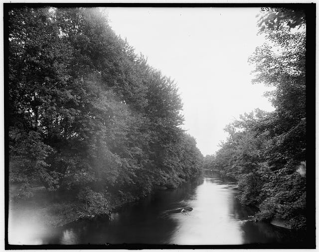 East Lansing Mich Red Cedar River Michigan Agricultural College 1900s