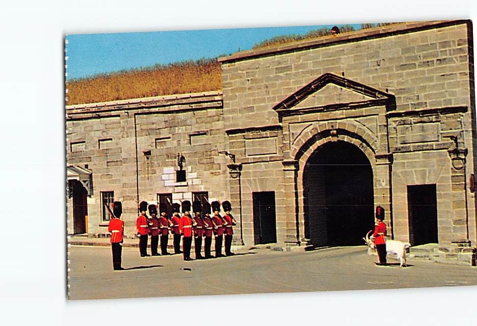 Postcard The Changing of the Guard at the Entrance to the Citadel Quebec Canada
