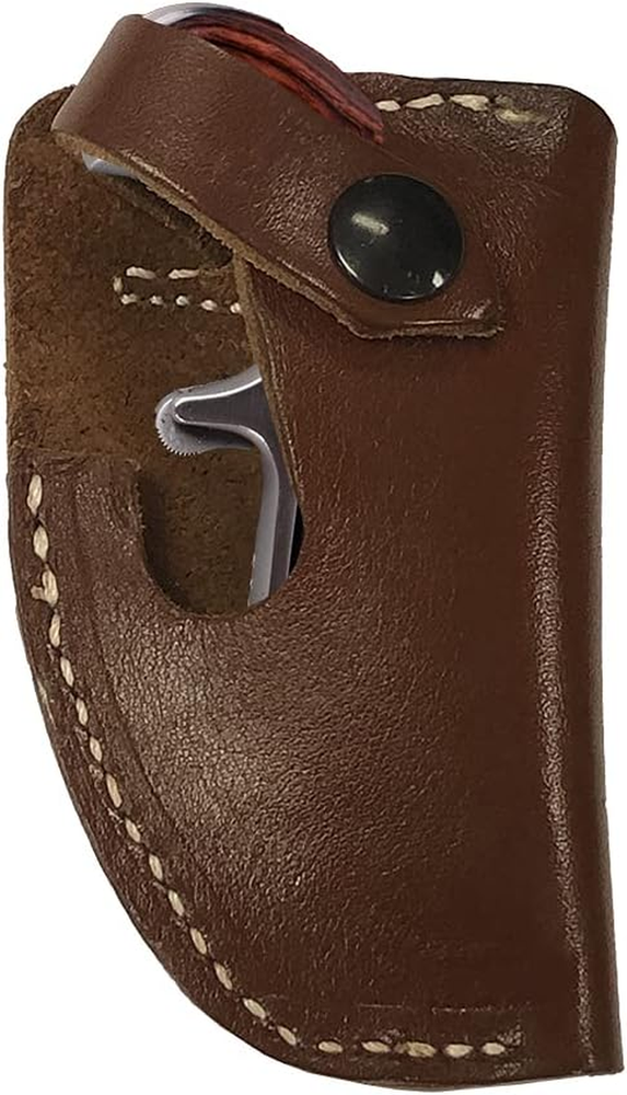 Leather Derringer Belt Slide Holster Accommodates North American Arms .22 LR Rev-image
