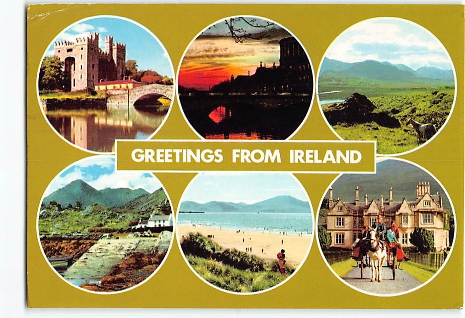 Postcard Scenes & Views Greetings from Ireland