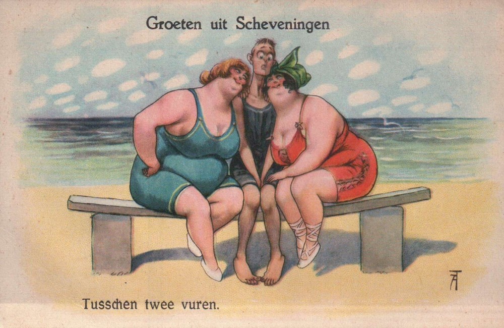 PLEASE READ !!! Groeten uit Scheveningen Netherlands --- Old Vintage Postcard