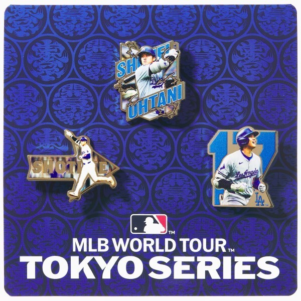 MLB 2025 Tokyo Series Shohei Ohtani Pin Badge Set Japan NEW Fast Shipping