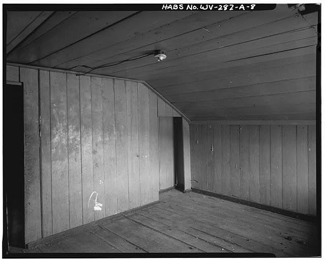 8. View west, house, 2nd floor, interior, northeast corner - George Judy Farm,