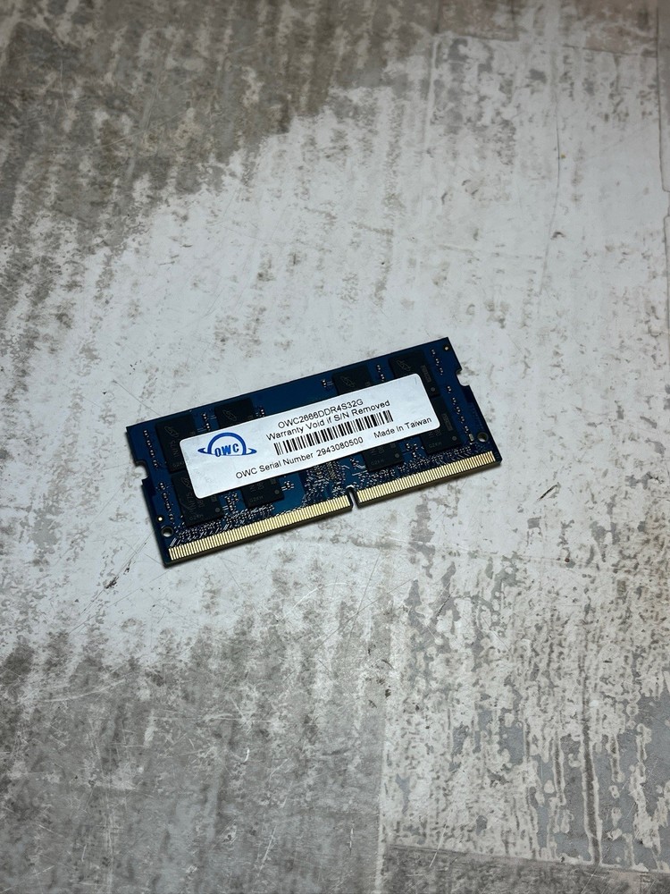 OWC 32GB DDR4 2666MHz SODIMM Laptop RAM OWC2666DDR4S32G PC4-21300 - Untested