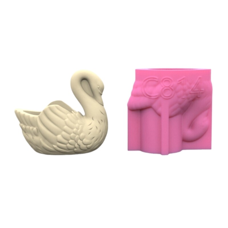 Elegant Cygnus Swan Silicone Mold for Resin Crafts and Jewelry Storage