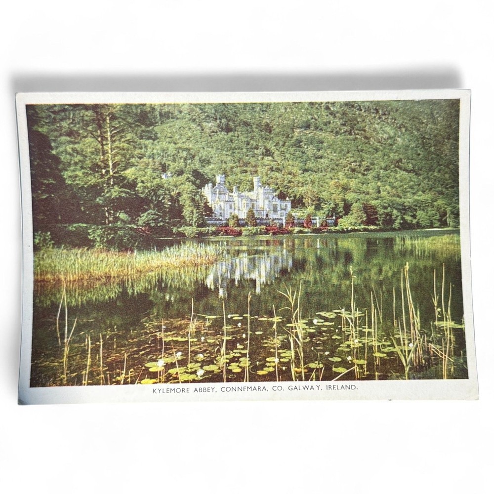 Vintage Postcard Of Kylemore Abbey Connemara Co Galway Ireland Printed By Collet