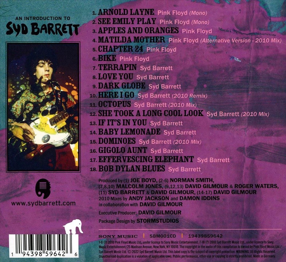 Syd Barrett Introduction To Syd Barrett New Cd