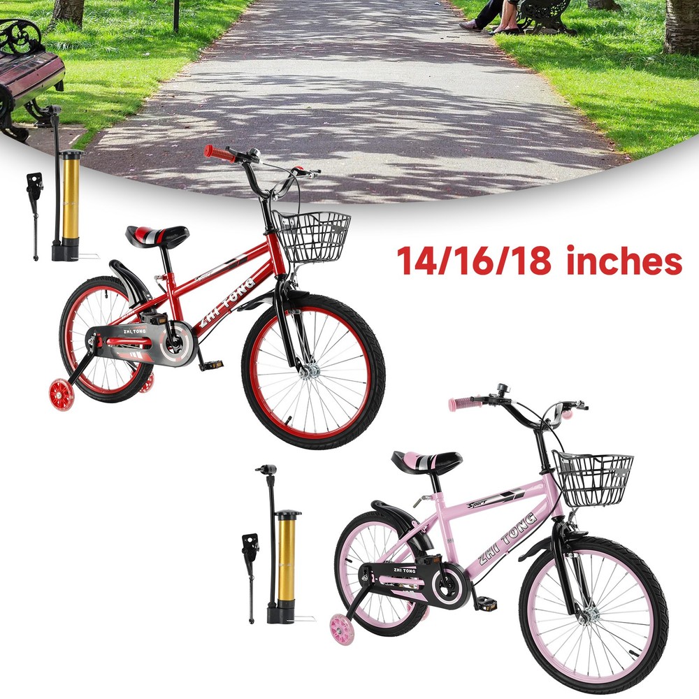 14/16/18 inches Kid's Bike Child Bicycle Boys and Girls with auxiliary wheel #8