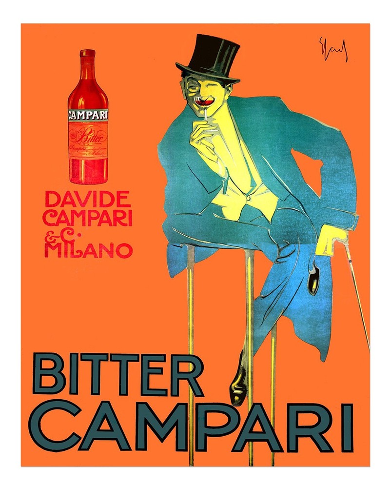 Vintage Campari Wall Art Poster - Iconic Retro Decor Premium Quality