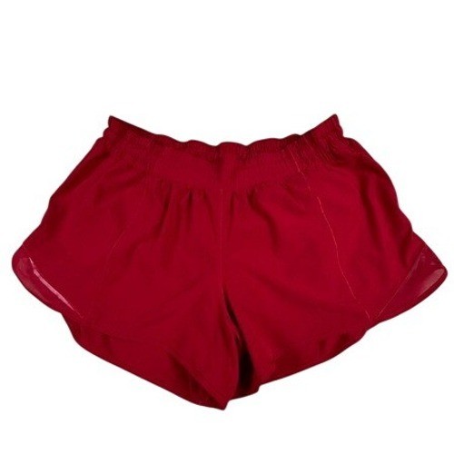Lululemon Shorts Womens 14 Tall Hotty Hot High-Rise Lined Red Athletic Running