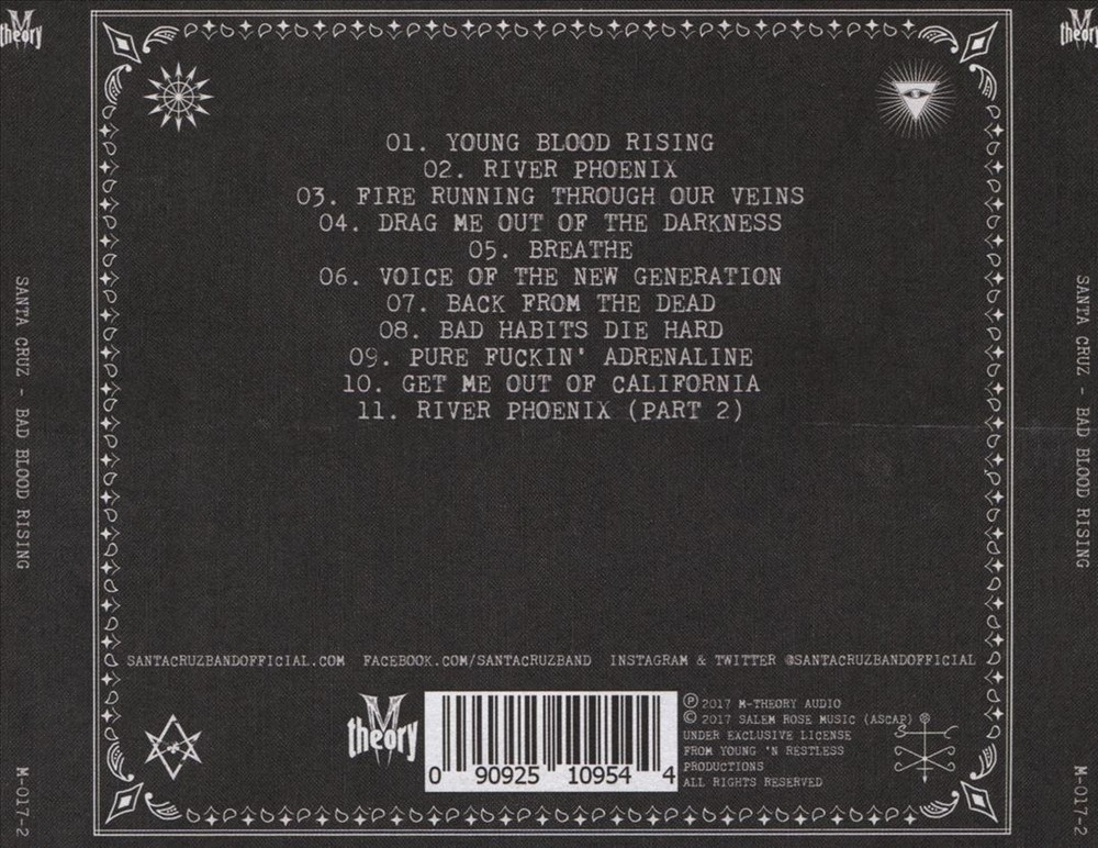 Santa Cruz Bad Blood Rising New Cd