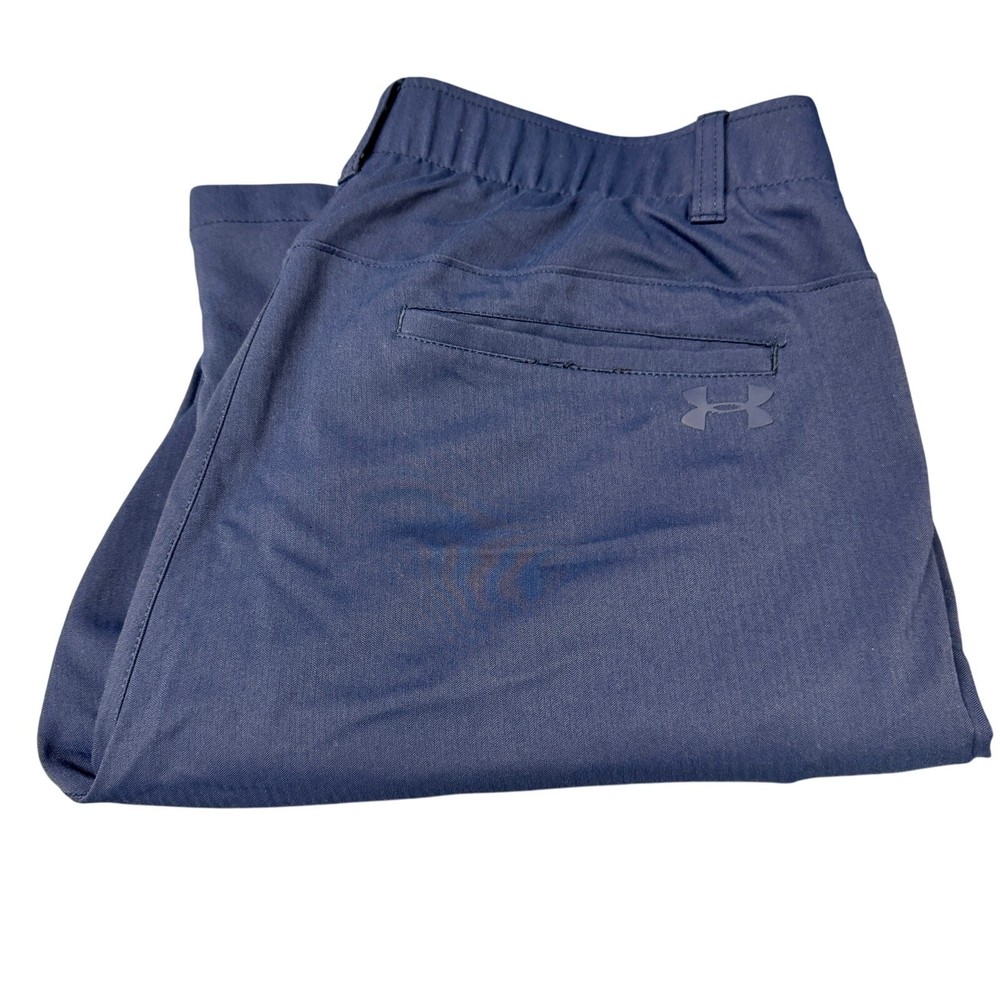 Under armour Golf Pants Mens 34x32 ACTUAL Blue UA Tapered Showdown Activewear