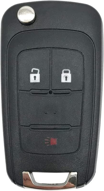 Replacement Keyless Entry Folding Key Fob Case Cover for 2010-2017 Equinox, Soni