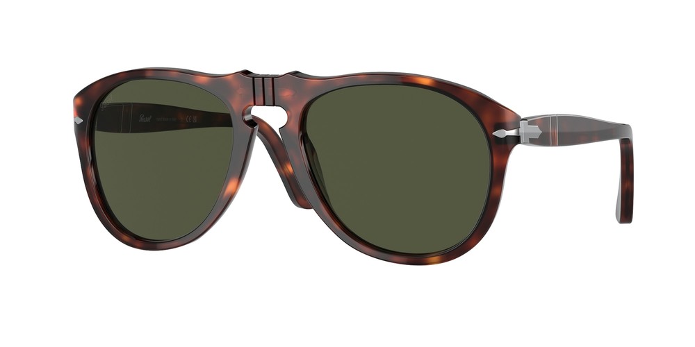 PERSOL PO0649 24 31 Havana Green 56 mm Men's Sunglasses