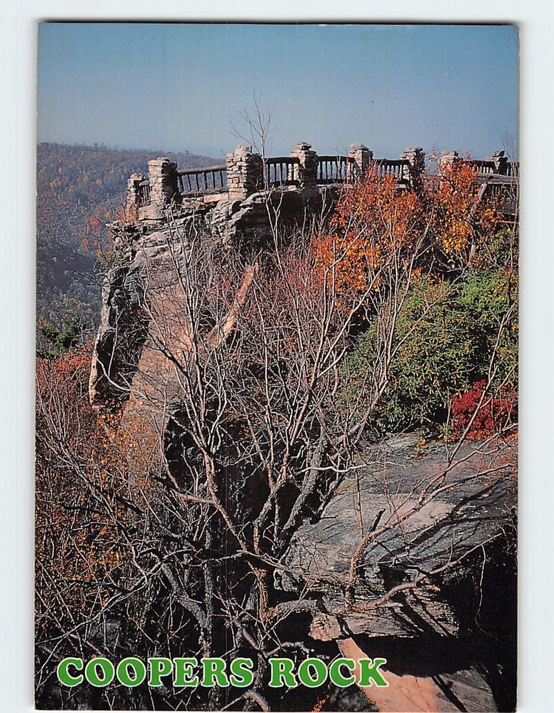 Postcard Coopers Rock State Forest Bruceton Mills West Virginia USA