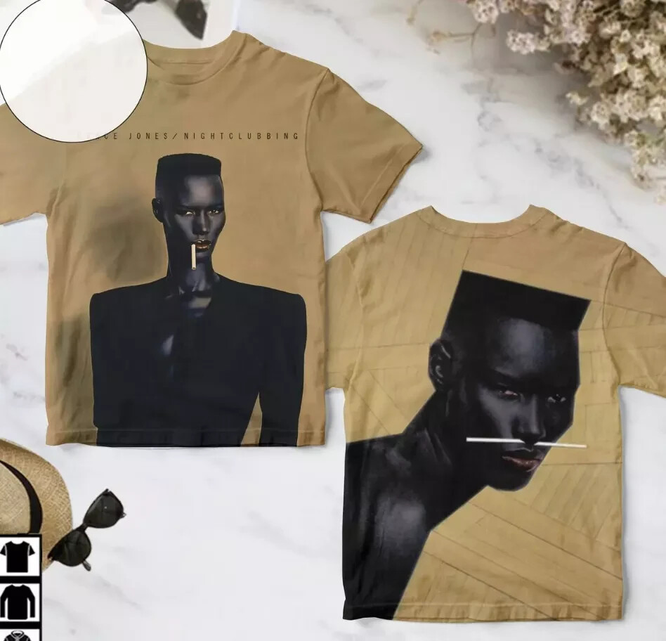 Grace Jones Nightclubbing Album Art 3D Graphic Tee  