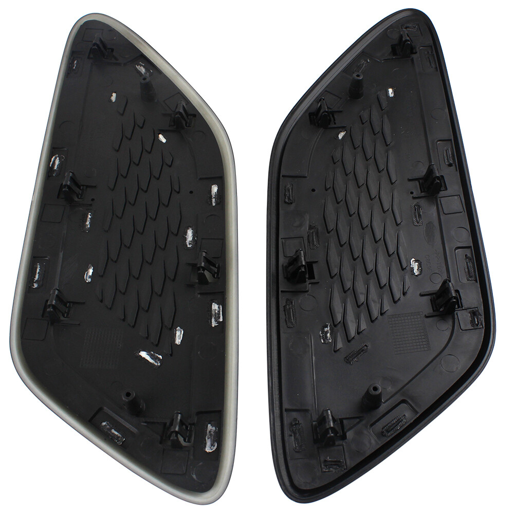 2PCS Glossy Black Front Hood Vent Air Grille Cover For Range Rover Sport 2014-17