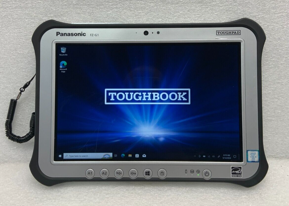 Panasonic Toughpad FZ-G1 MK4 i5 6th  SSD  Micro SD Dual Touch Win10 AC Grade B-image