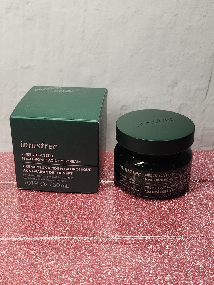 Innisfree Green Tea Seed Hyaluronic Acid Eye Cream 30ml Hydrating Formula