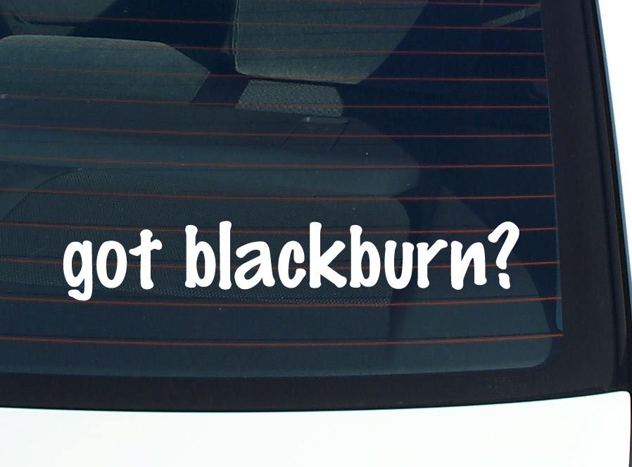 Blackburn Family Name Car Decal Bumper Sticker Vinyl Window Pride