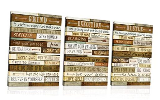 Motivational Wall-Decor - Brown Inspirational 12