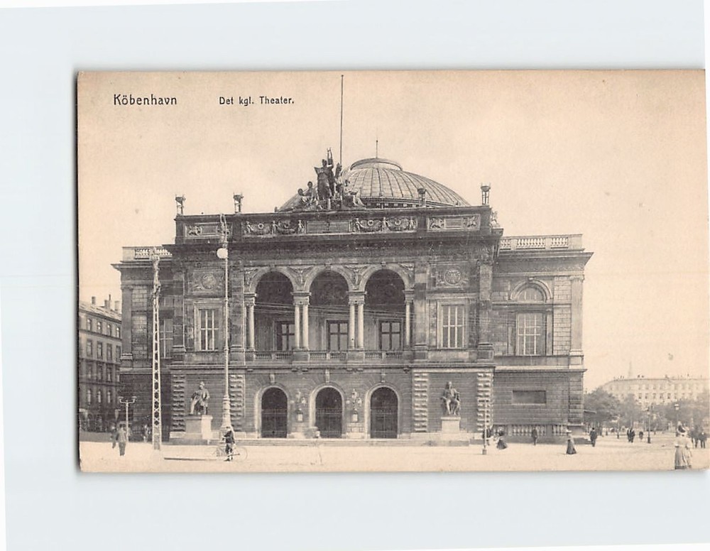 Postcard Det kgl. Theater Copenhagen Denmark