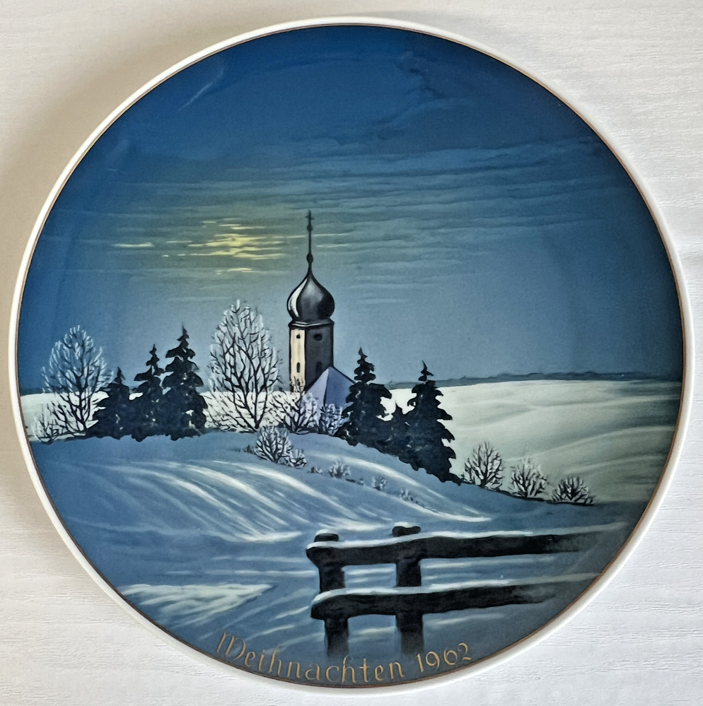 1962 RARE Rosenthal Christmas Plate No Box (LSXFM) 6775 