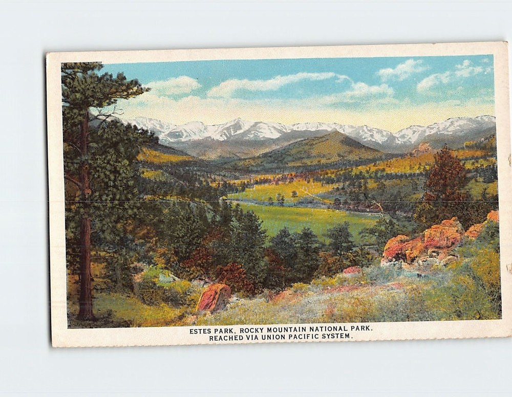 Postcard Estes Rocky Mountain National Park Colorado USA