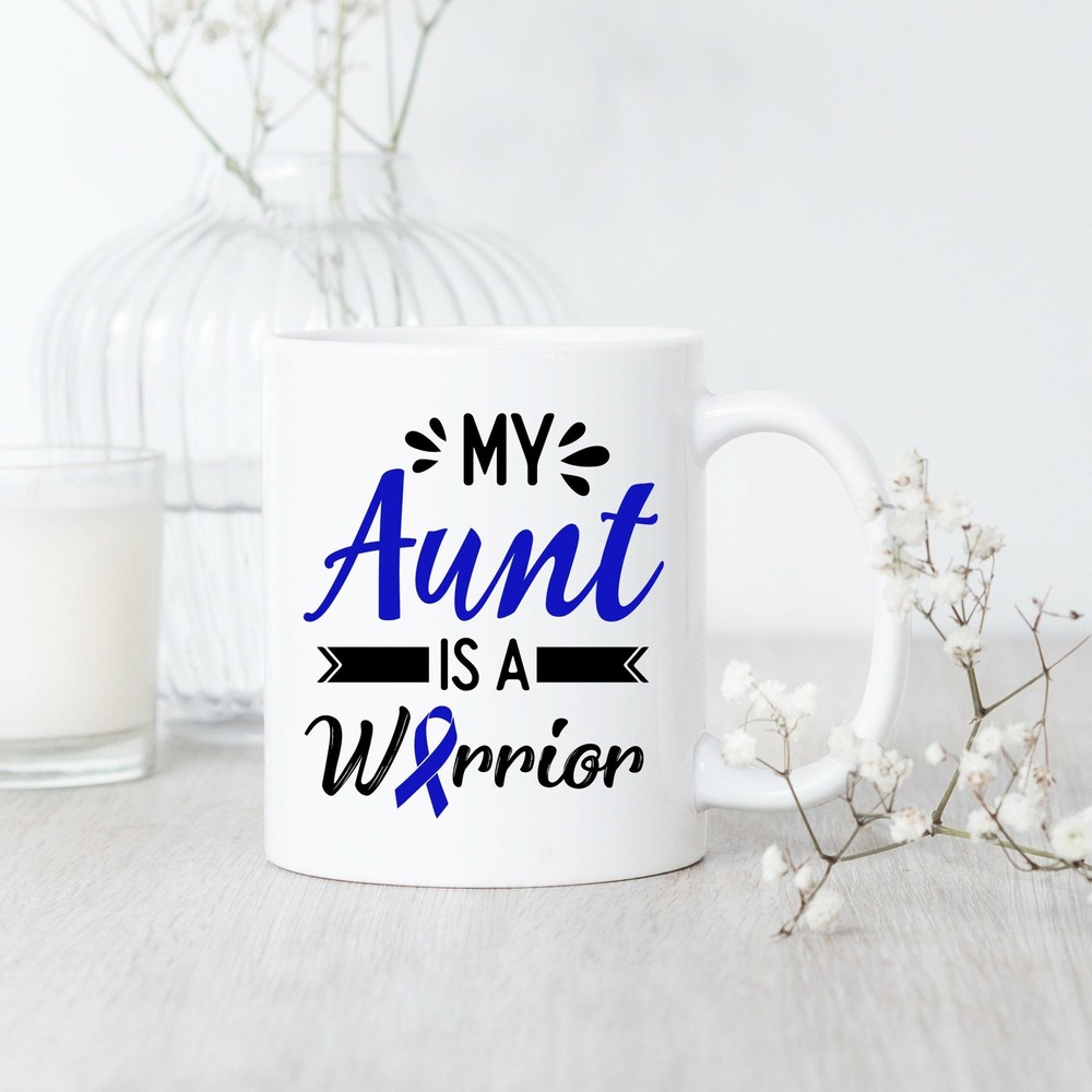 Colon Cancer Warrior Mug - Support & Awareness Gift for Aunt
