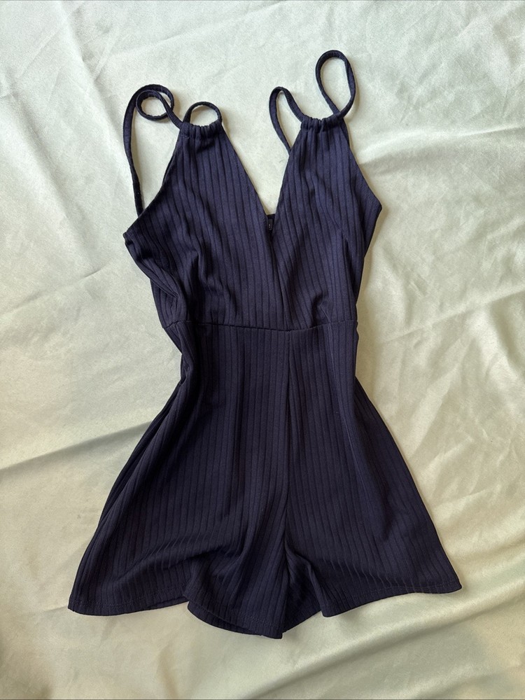 PrettyLittleThing Black Romper Size 6 Womens