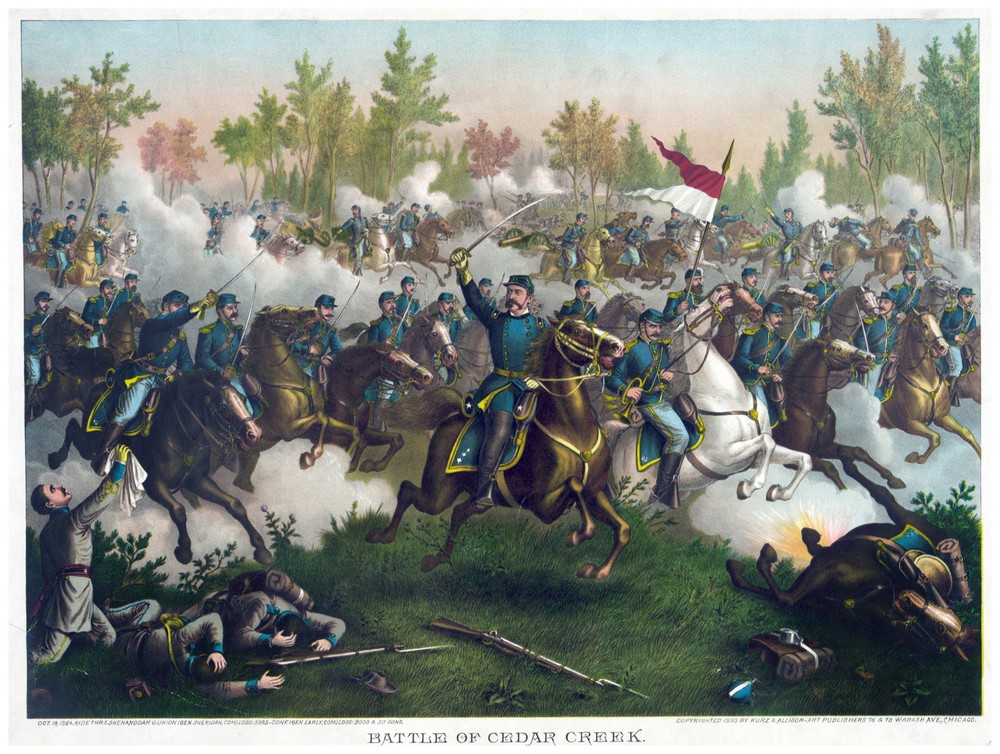 Decor War Poster.Fine Graphic Art. Battle of Cedar Creek. Home Wall Design. 1215