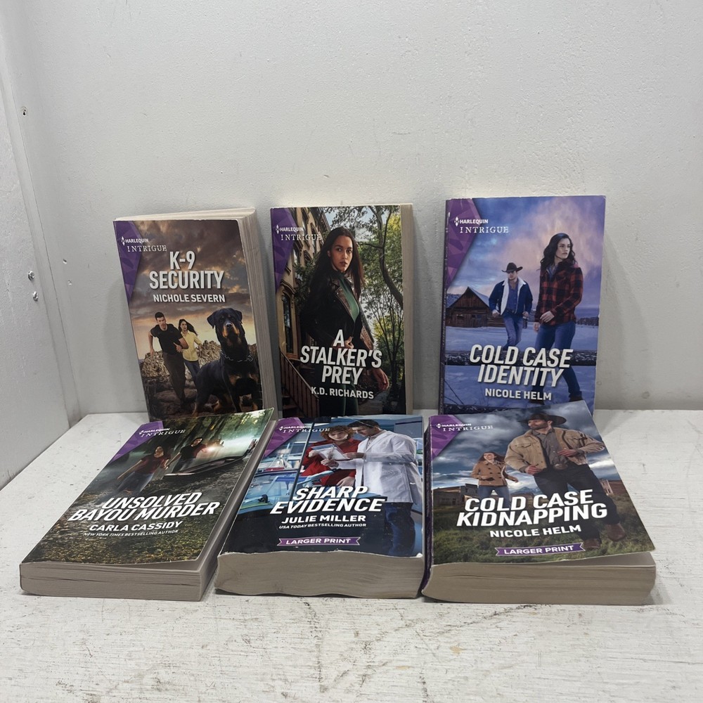 Harlequin Intrigue Paperback Books January 2023 February 2024 Lot of 6