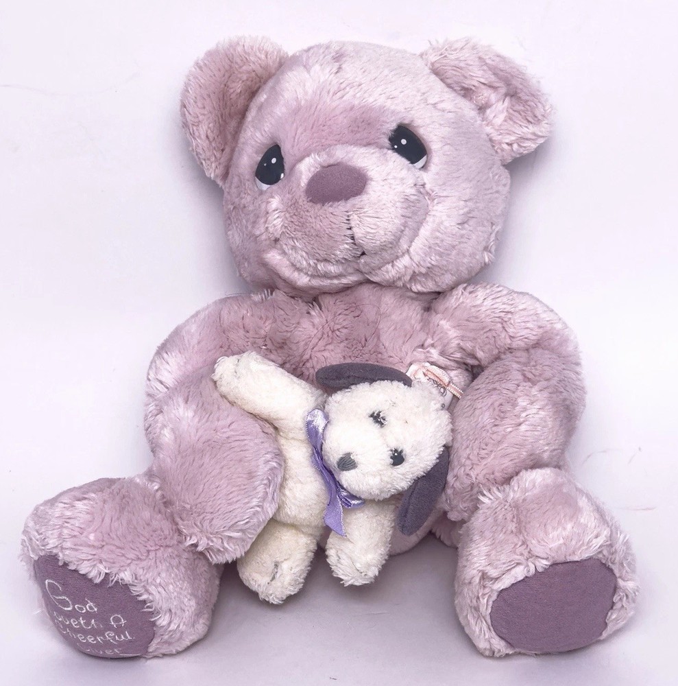Precious Moments Hugs From The Soul Weighted Plush Bear Cheerful Giver