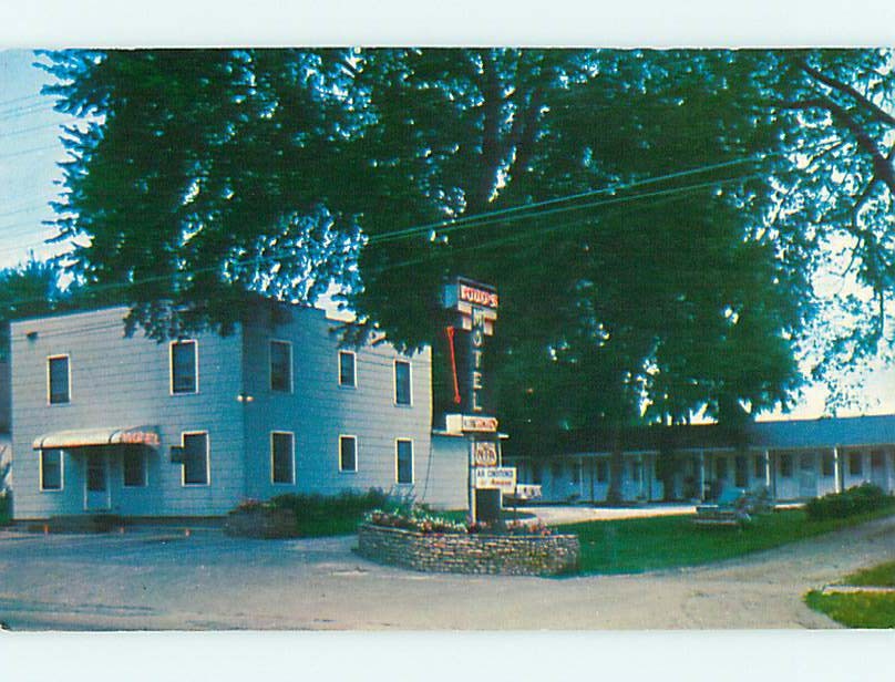Unused Pre-1980 WOODS MOTEL Indianola Iowa IA  s4427