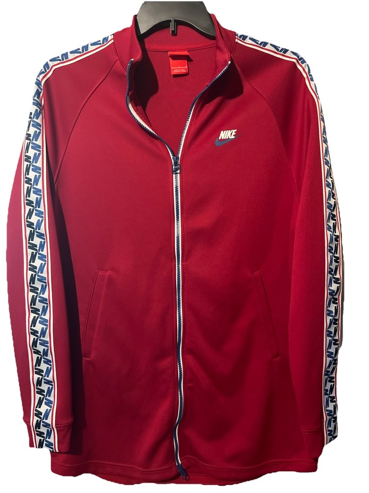 Nike Track Suit Jacket Full Zip Great Design Size LG