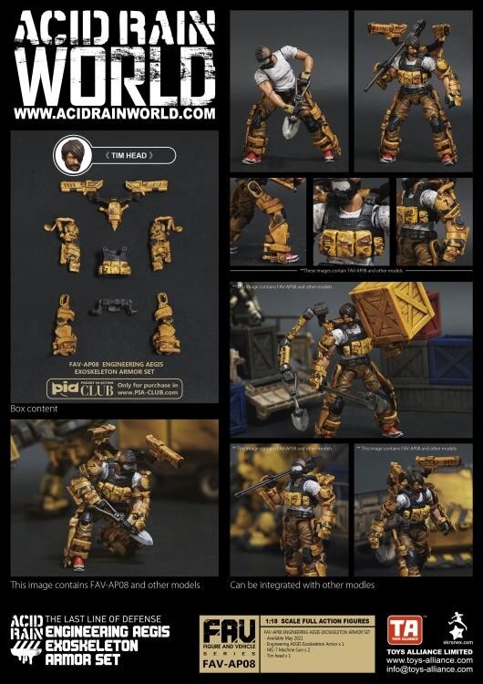 ACID RAIN / ANNEX 2179 1/18: FAV-AP08 AEGIS Exoskeleton (No Head) *USA Seller*-image