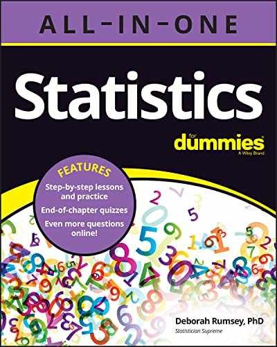 Statistics All-in-One For Dummies - Paperback, by Rumsey Deborah J. - Good