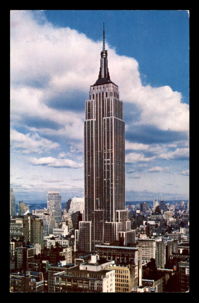 Empire State Building New York City NY Postcard rth Ave Building UNP