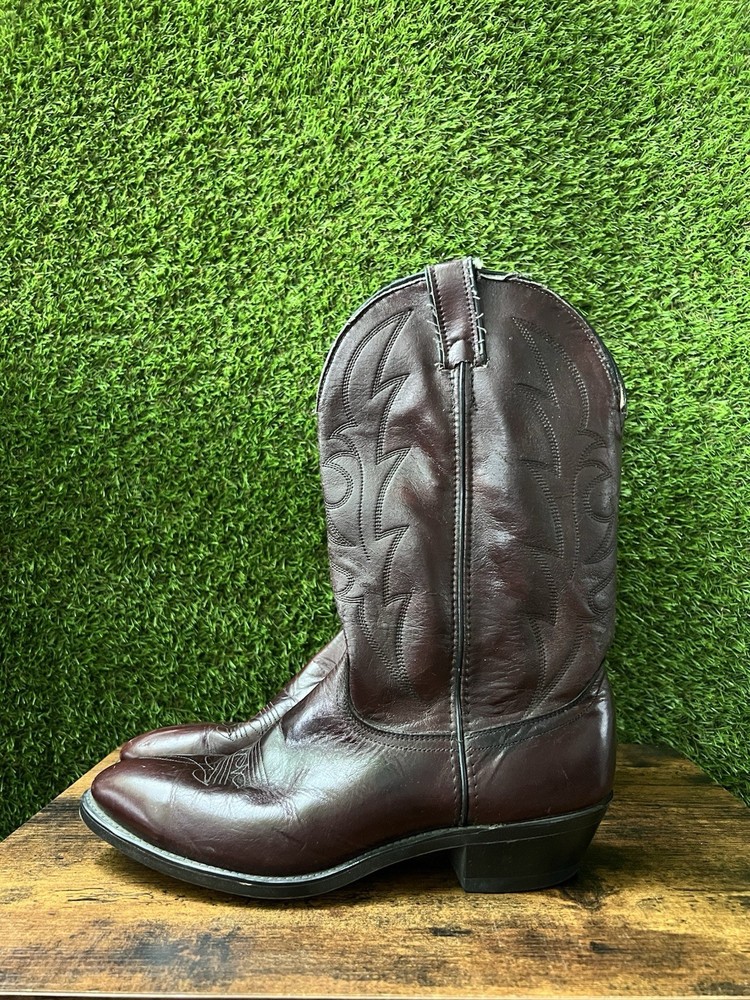 Vintage Laredo Black Cherry Western Boots Men’s 10.5D Good Condition