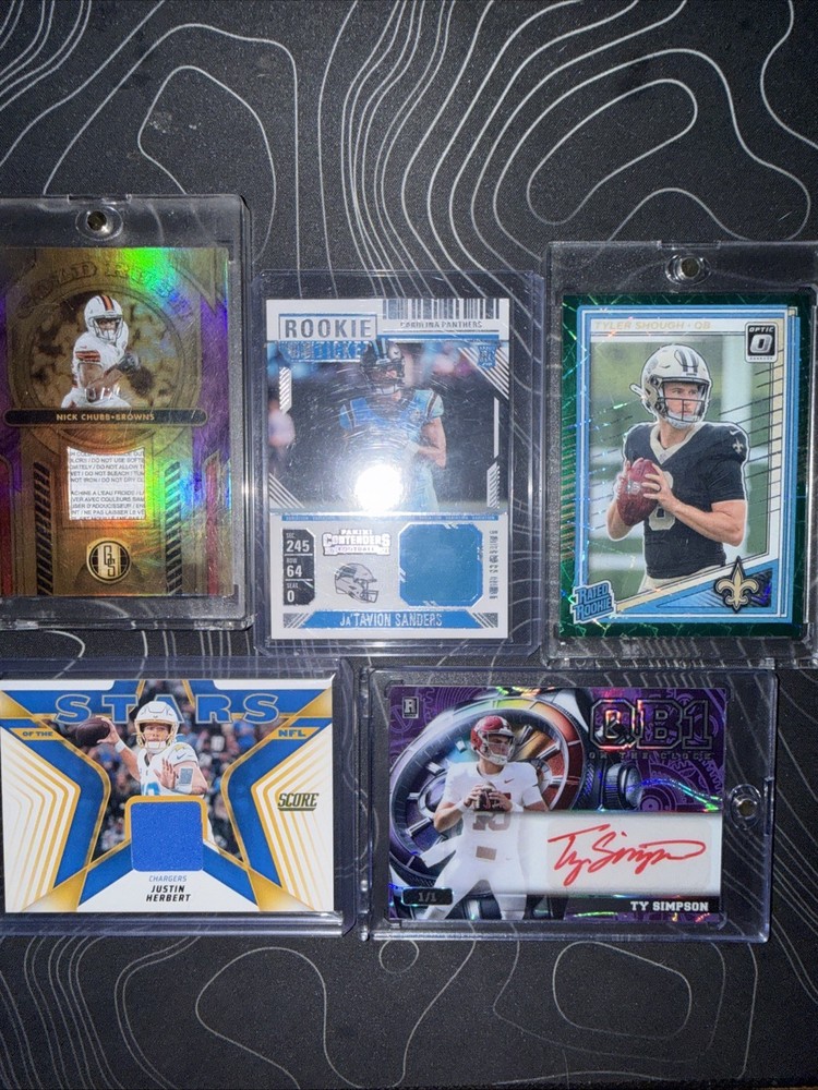 9 card #, auto and patch lot