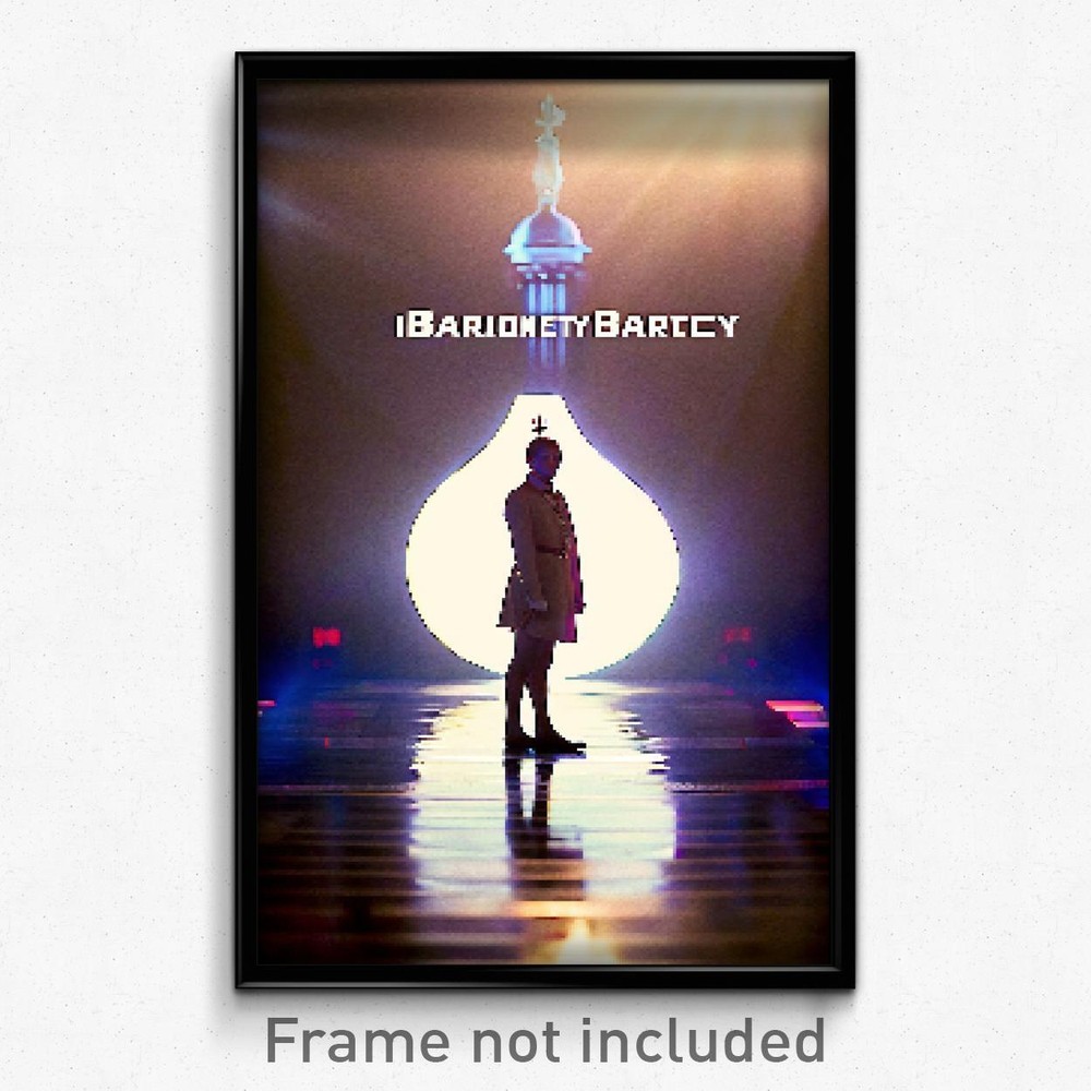 8-Bit Pixel Art Baronetcy Poster - Psychedelic Video Game Wall Print
